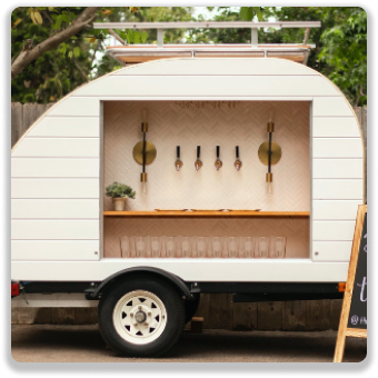 The Gather Rig teardrop trailer bar